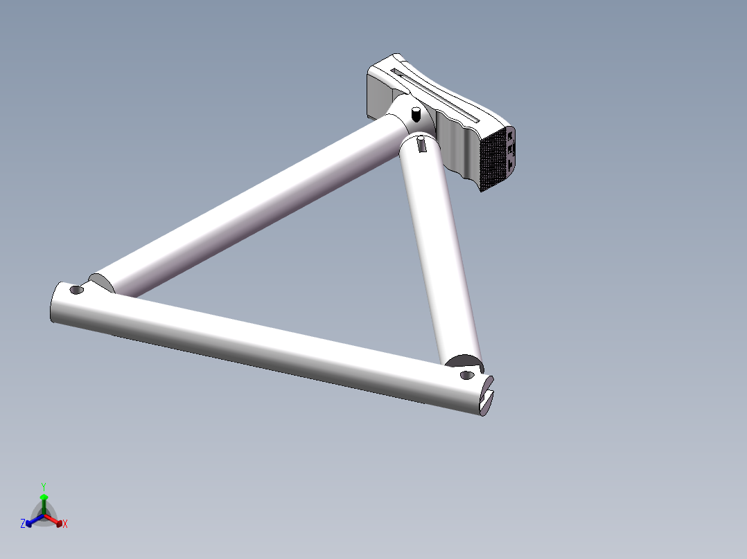 拐杖椅（多功能）正等轴测图