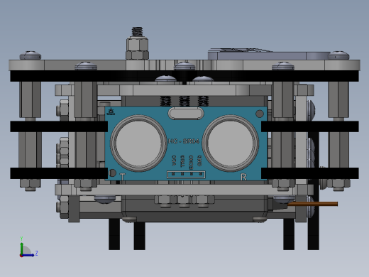 带传感器的机械臂结构左视缩略图