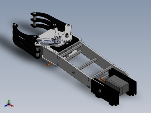 带传感器的机械臂结构正等轴测缩略图