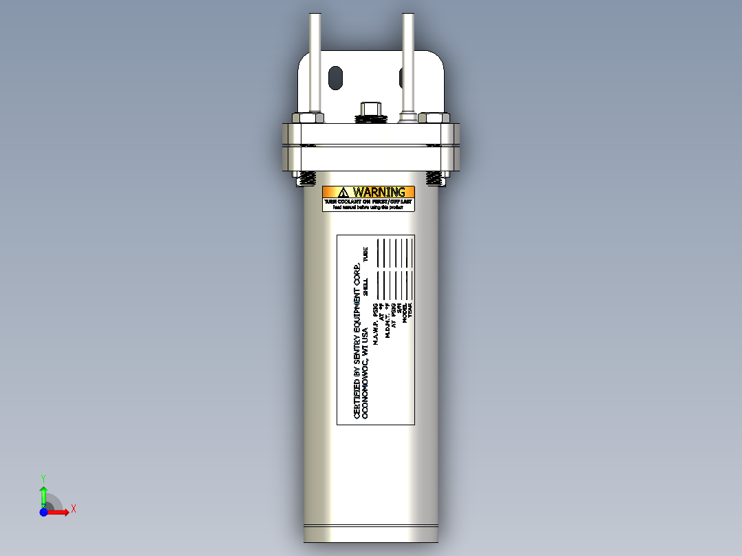 冷却器-换热器前视图