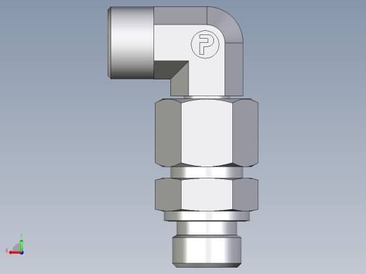 卡套式工业通用硬管接头EO_Assembled_adjustable_standpipe_elbow_EVW14SROMD71后视缩略图
