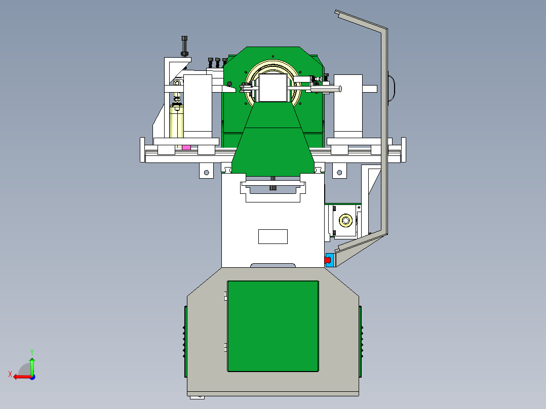 数控木工车床三维总装图后视图