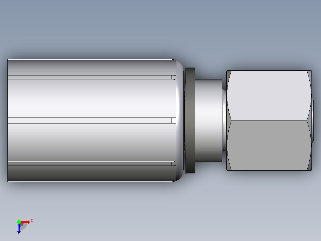 CA46系列-24°轻型直头俯视图