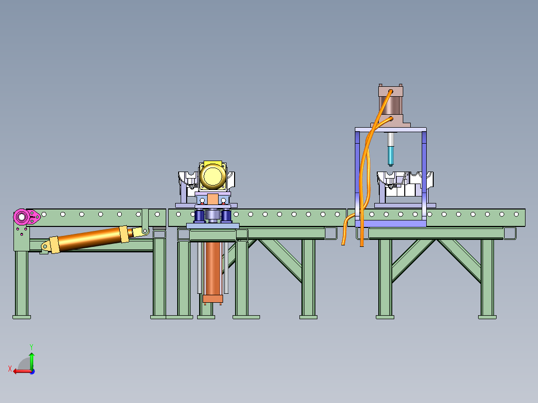 发动部件加工机后视图