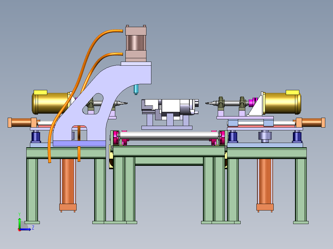 发动部件加工机左视图