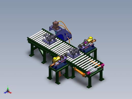 发动部件加工机正等轴测缩略图