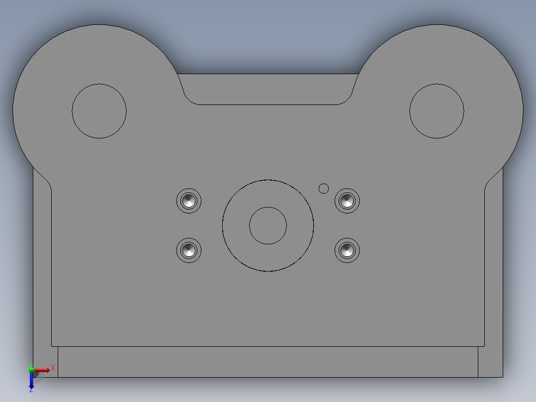 压圆预弯模具俯视图