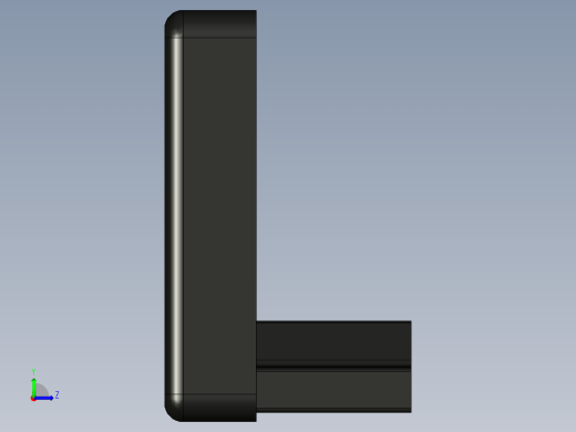 型材-BR 45X45 END PIECE FOR SLIDING DOOR PROFILE 3842191194左视缩略图