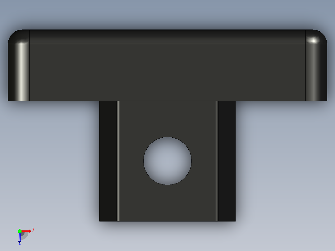 型材-BR 45X45 END PIECE FOR SLIDING DOOR PROFILE 3842191194俯视图