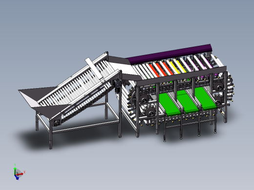 滚杠式马铃薯分级机设计含三维二维说明书