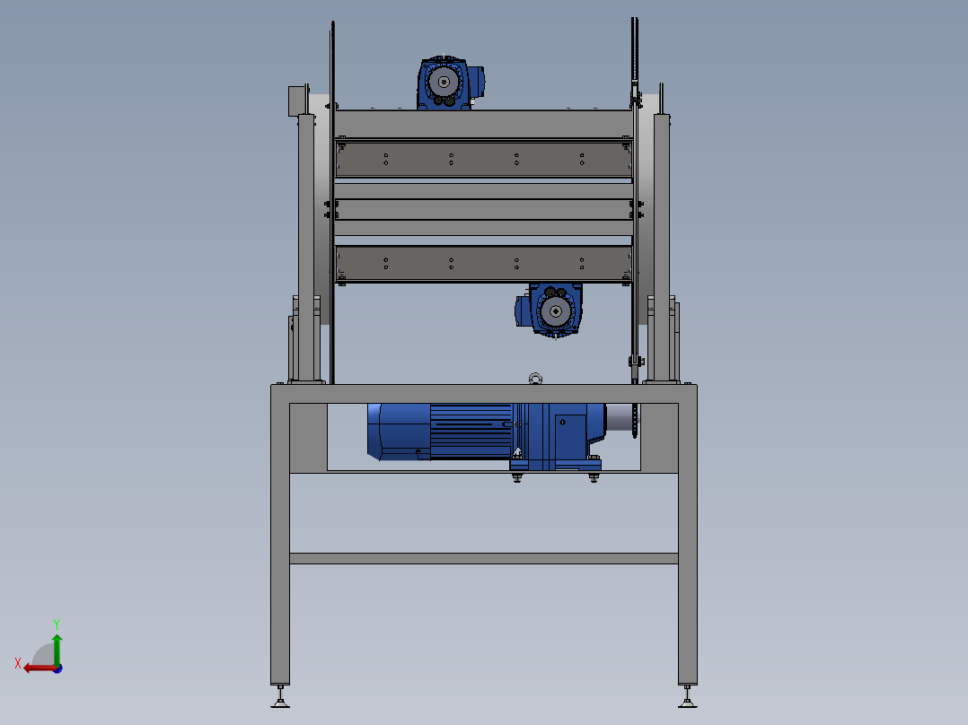 三维建模后视图