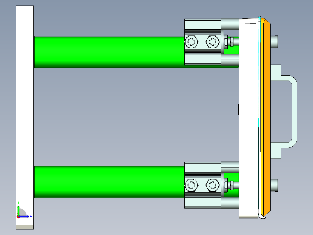 ux301-a-cnc7笔记本CNC工装夹具三维模型-8-28左视图