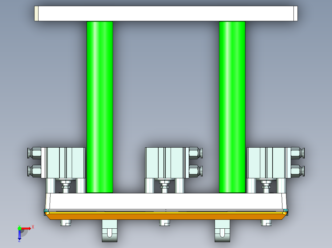 ux301-a-cnc7笔记本CNC工装夹具三维模型-8-28俯视图