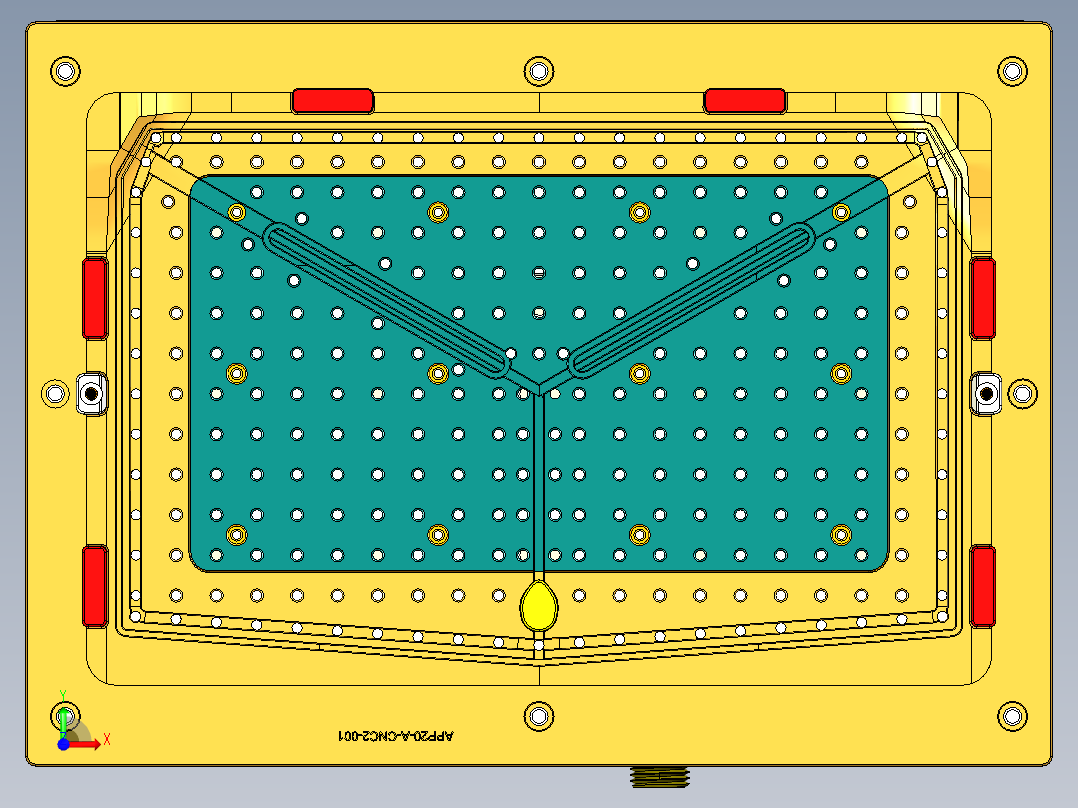 APP20-A-笔记本CNC工装夹具三维模型CNC2前视图