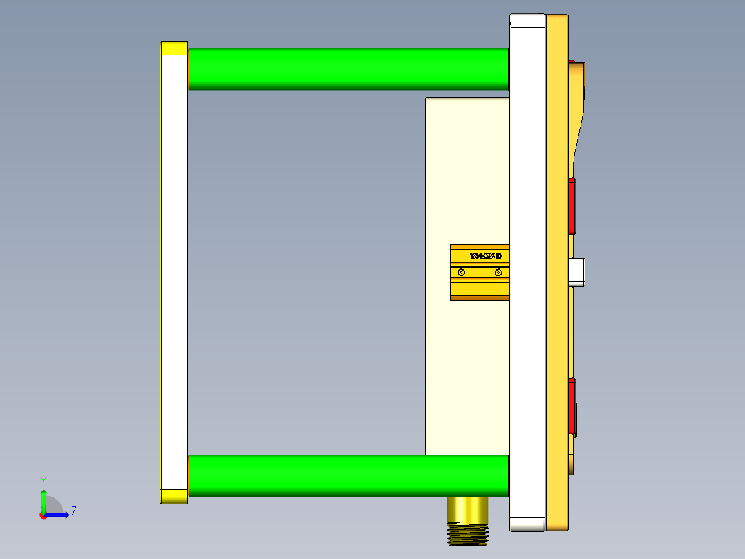 APP20-A-笔记本CNC工装夹具三维模型CNC2左视图