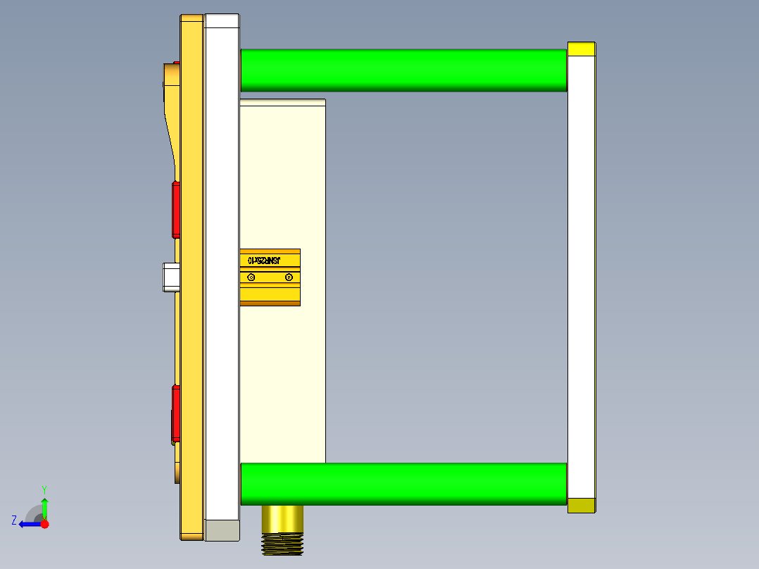 APP20-A-笔记本CNC工装夹具三维模型CNC2右视图