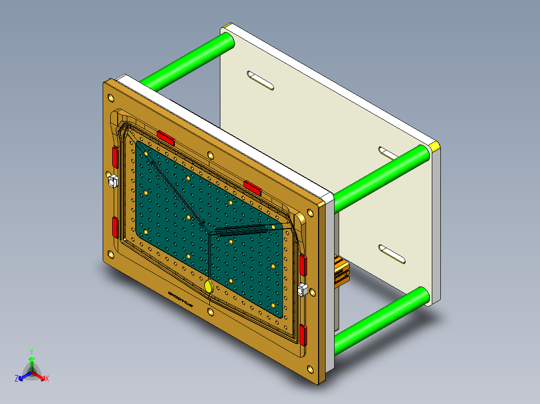 APP20-A-笔记本CNC工装夹具三维模型CNC2正等轴测图