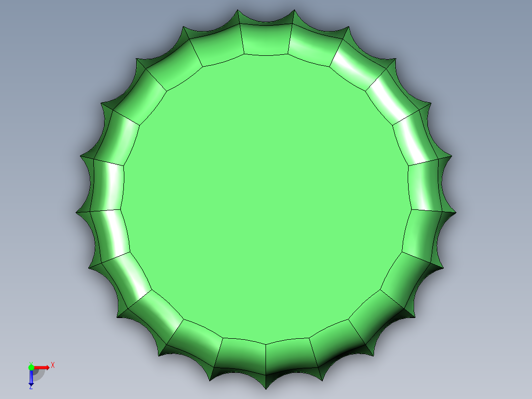 瓶盖、盖子(24)俯视图