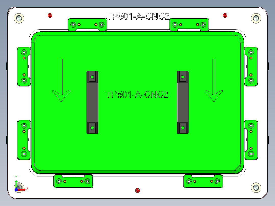 TP501-A-CNC2笔记本CNC工装夹具三维模型-0713前视图