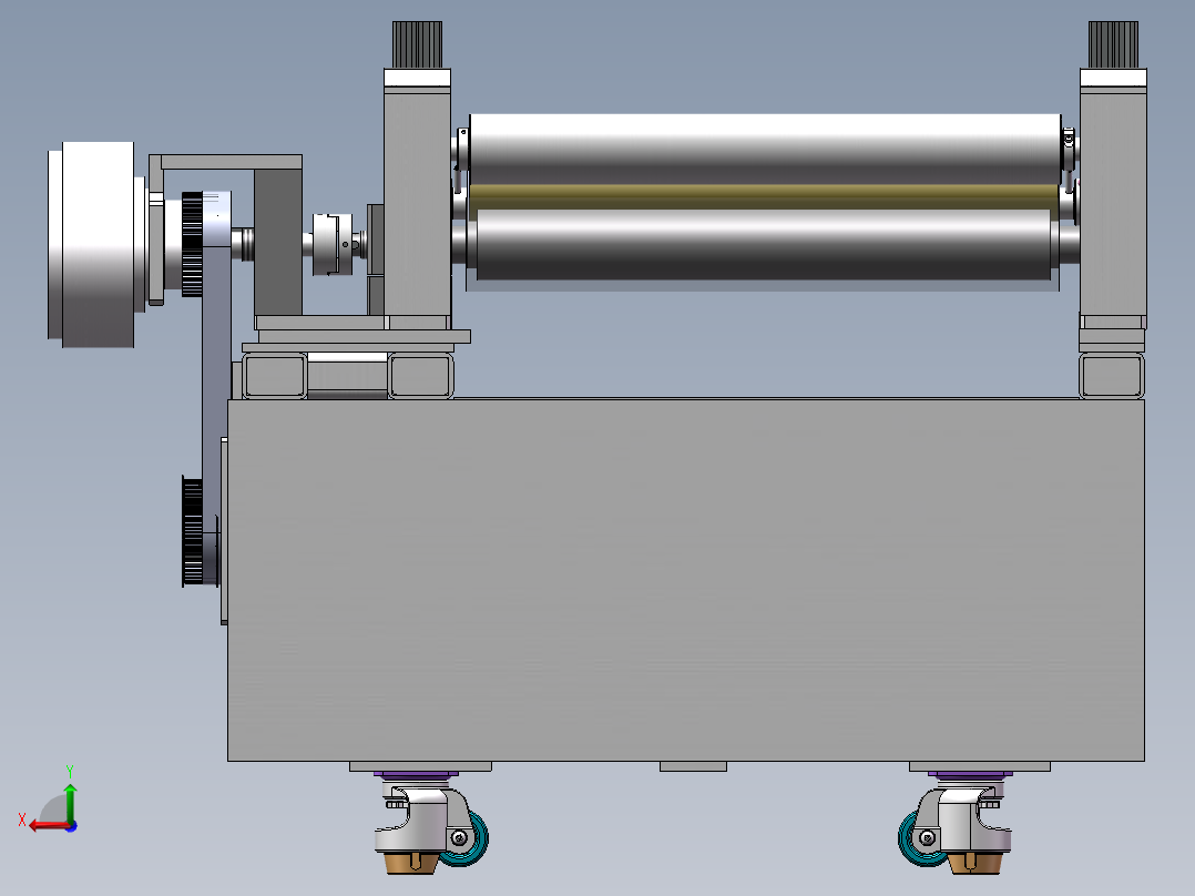 广告贴膜压合机sw18可编辑前视图