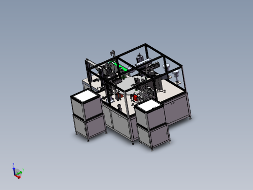 自动上料863充磁机（sw18可编辑+工程图+bom）