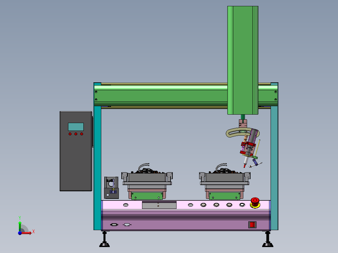 加热片线焊接sw20前视图