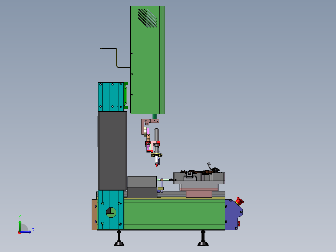 加热片线焊接sw20左视图