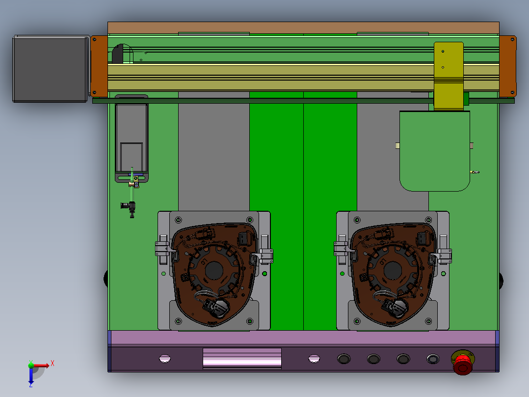 加热片线焊接sw20俯视图