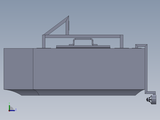 小型养殖监控作业无人船系统设计左视缩略图