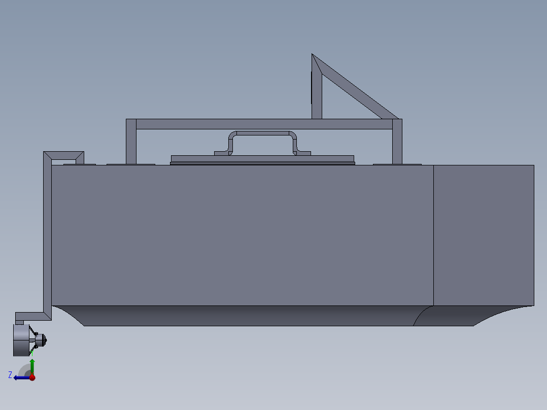 小型养殖监控作业无人船系统设计右视图