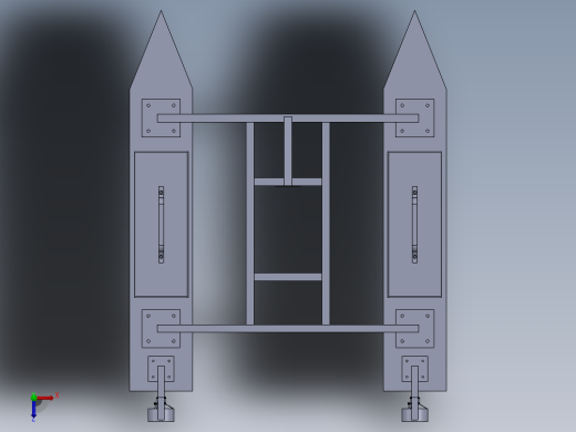 小型养殖监控作业无人船系统设计俯视缩略图