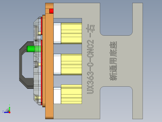 H1-C-笔记本CNC工装夹具三维模型CNC1铣外形-210425右视缩略图