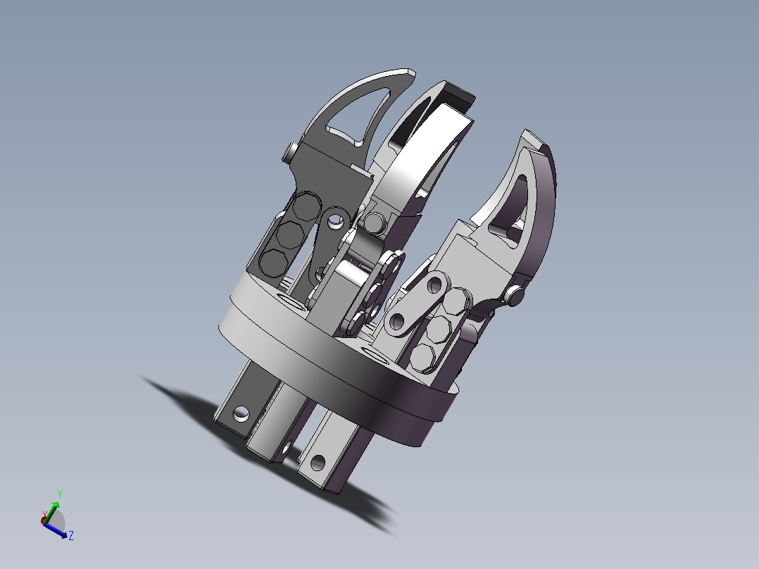五爪夹持机构_爱给网_aigei_com
