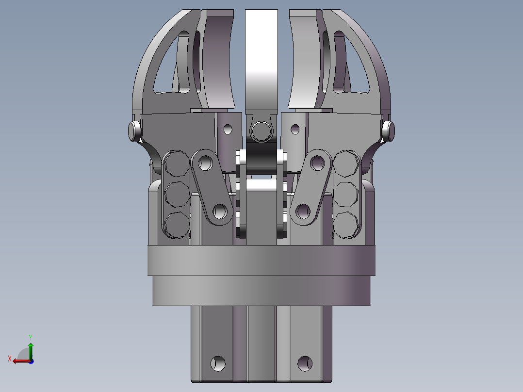五爪夹持机构_爱给网_aigei_com后视图