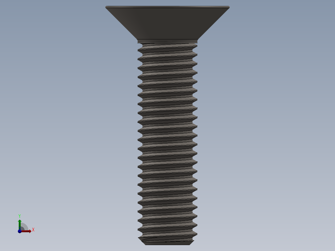 Screw_ISO_10642_M10x40_A2.SLDPRT前视图