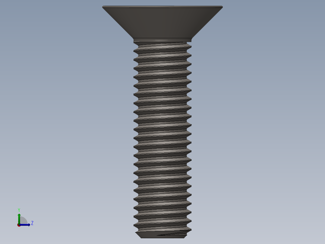 Screw_ISO_10642_M10x40_A2.SLDPRT左视图