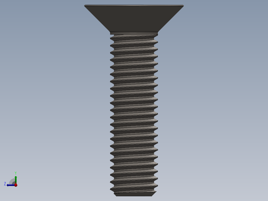 Screw_ISO_10642_M10x40_A2.SLDPRT右视图