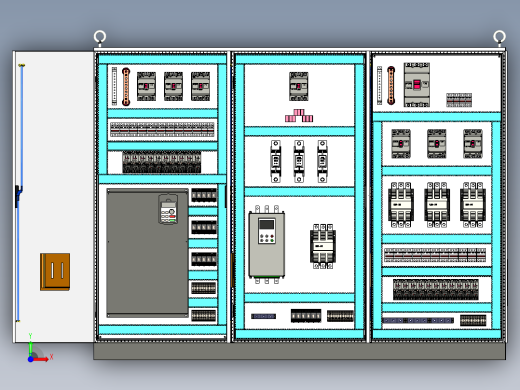 钣金柜变频器120A交流接触器前视缩略图