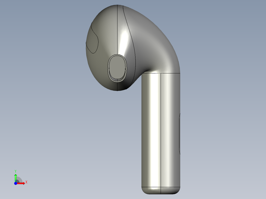 air-pod耳机前视图