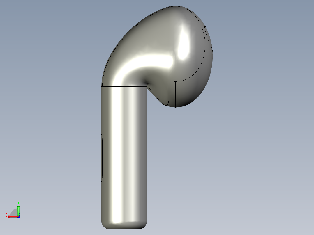 air-pod耳机后视图