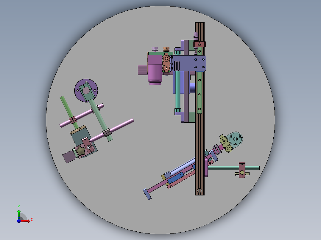 A300 手表机芯自动装配工位机前视图