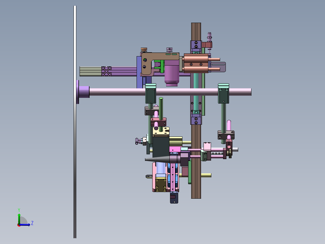 A300 手表机芯自动装配工位机左视图