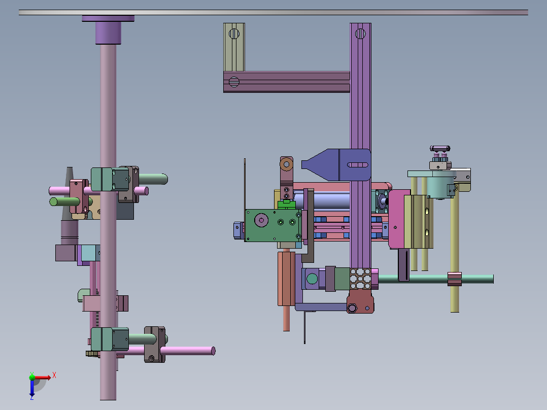 A300 手表机芯自动装配工位机俯视图