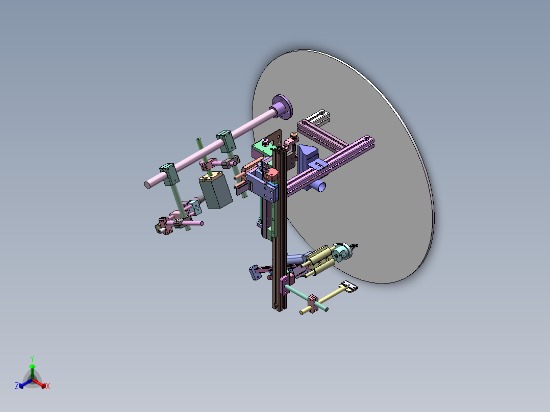 A300 手表机芯自动装配工位机正等轴测图