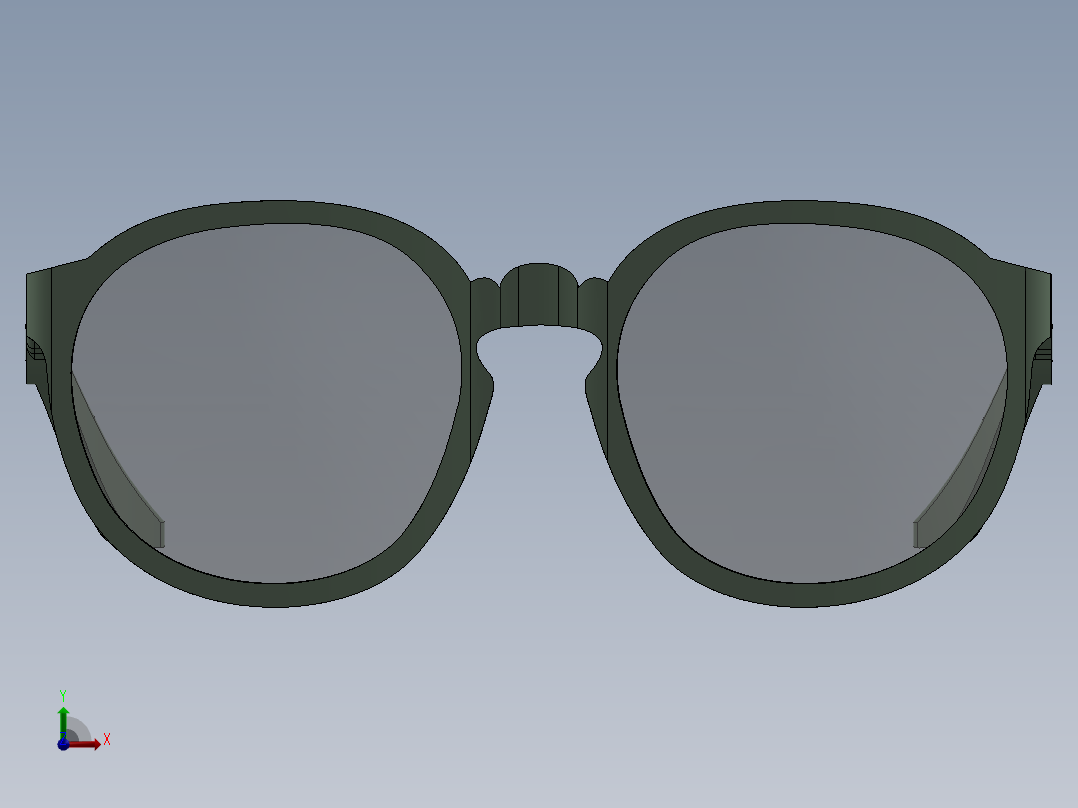 眼镜、墨镜(2)前视图