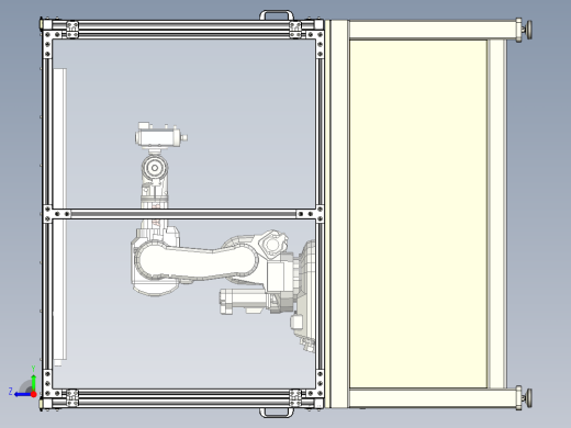 带主轴的 ABB IRB 140 机器人单元右视缩略图