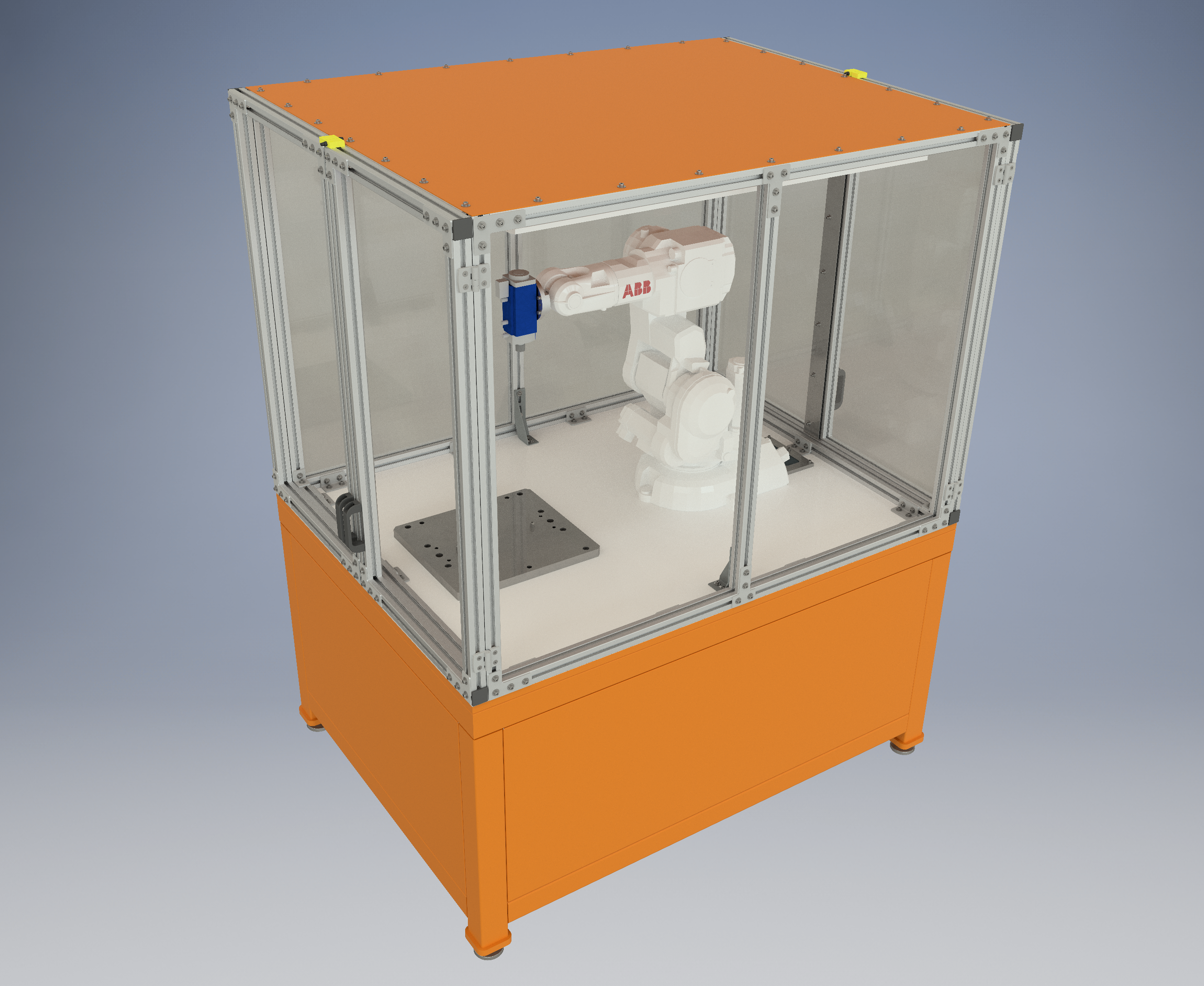 带主轴的 ABB IRB 140 机器人单元