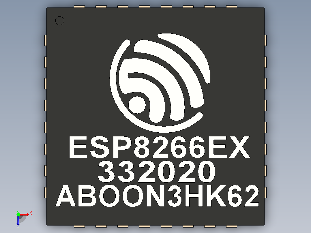 esp8266ex 14俯视图