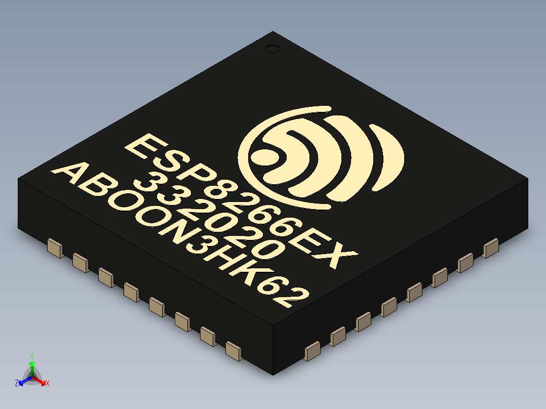 esp8266ex 14正等轴测图