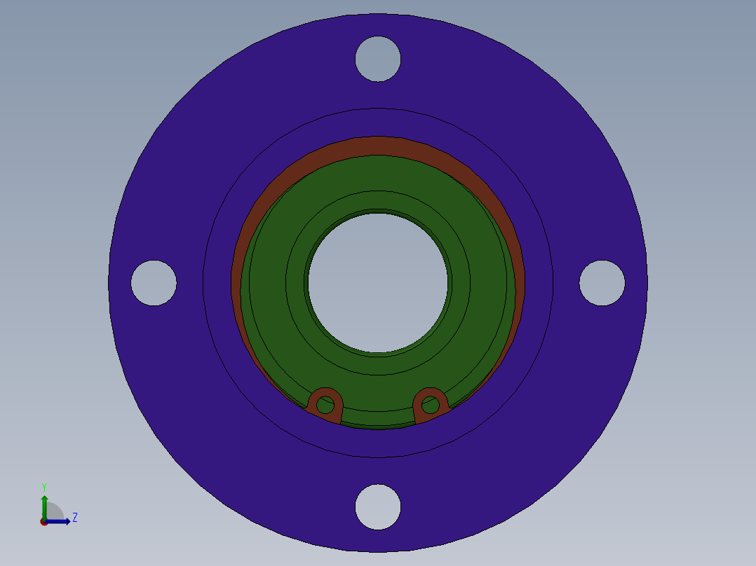 带座轴承BGRB6004ZZ-40左视图
